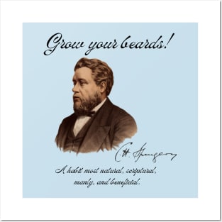 Spurgeon Beard White Posters and Art